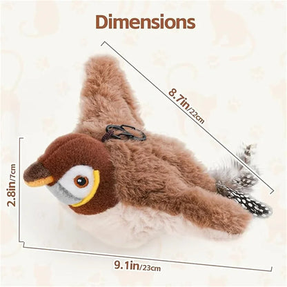 Interactive Cat Toy Flapping Bird with Catnip - Smarsty