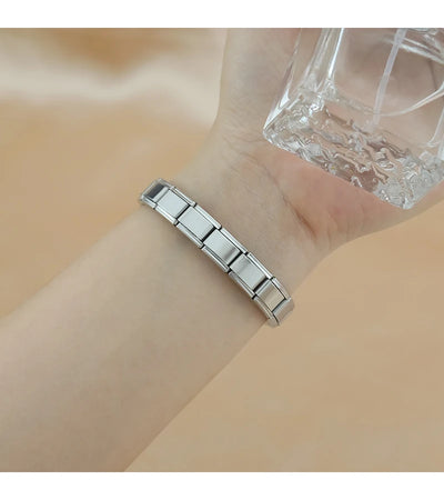 Hapiship Italian Stainless Steel Elastic Charm Bracelet - Smarsty