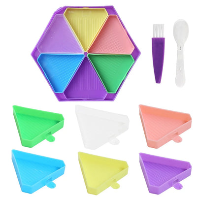 Removable Diamond Painting Storage Containers with 6 Slots - Smarsty