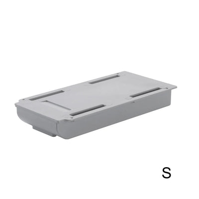 Storage Rack Self Stick Pencil Tray Desk Table Storage Drawer Organizer Box Under Desk Stand Self-Adhesive Under-Drawer Storage by Smarsty
