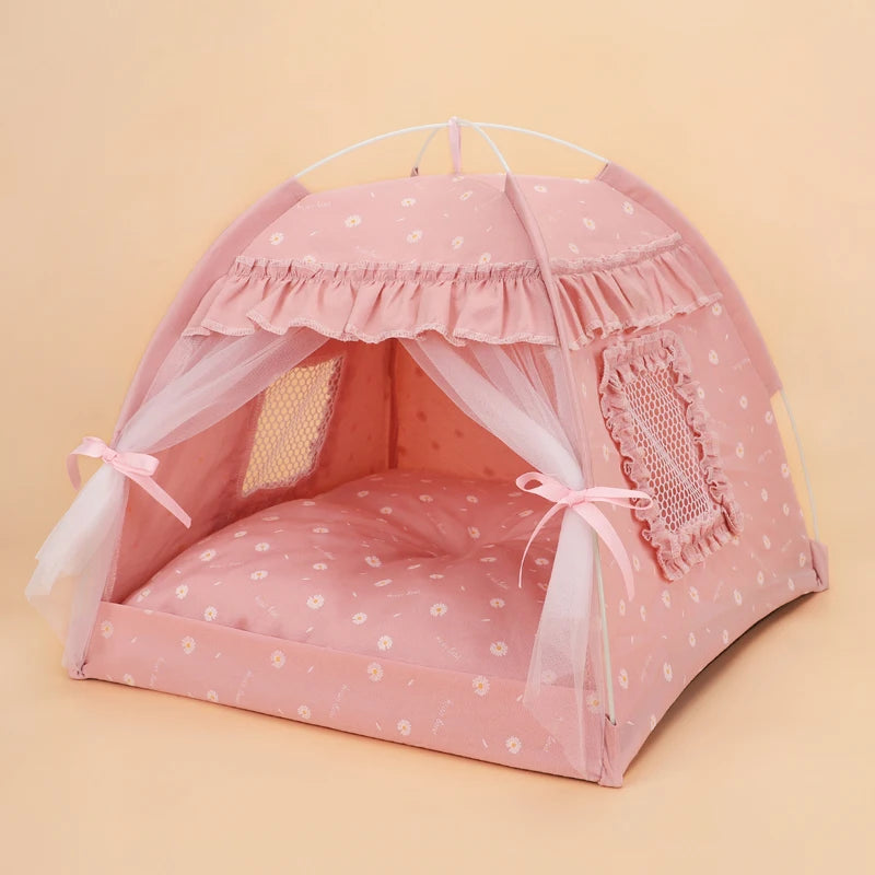 Foldable Cat Tent Bed for All Seasons - Smarsty
