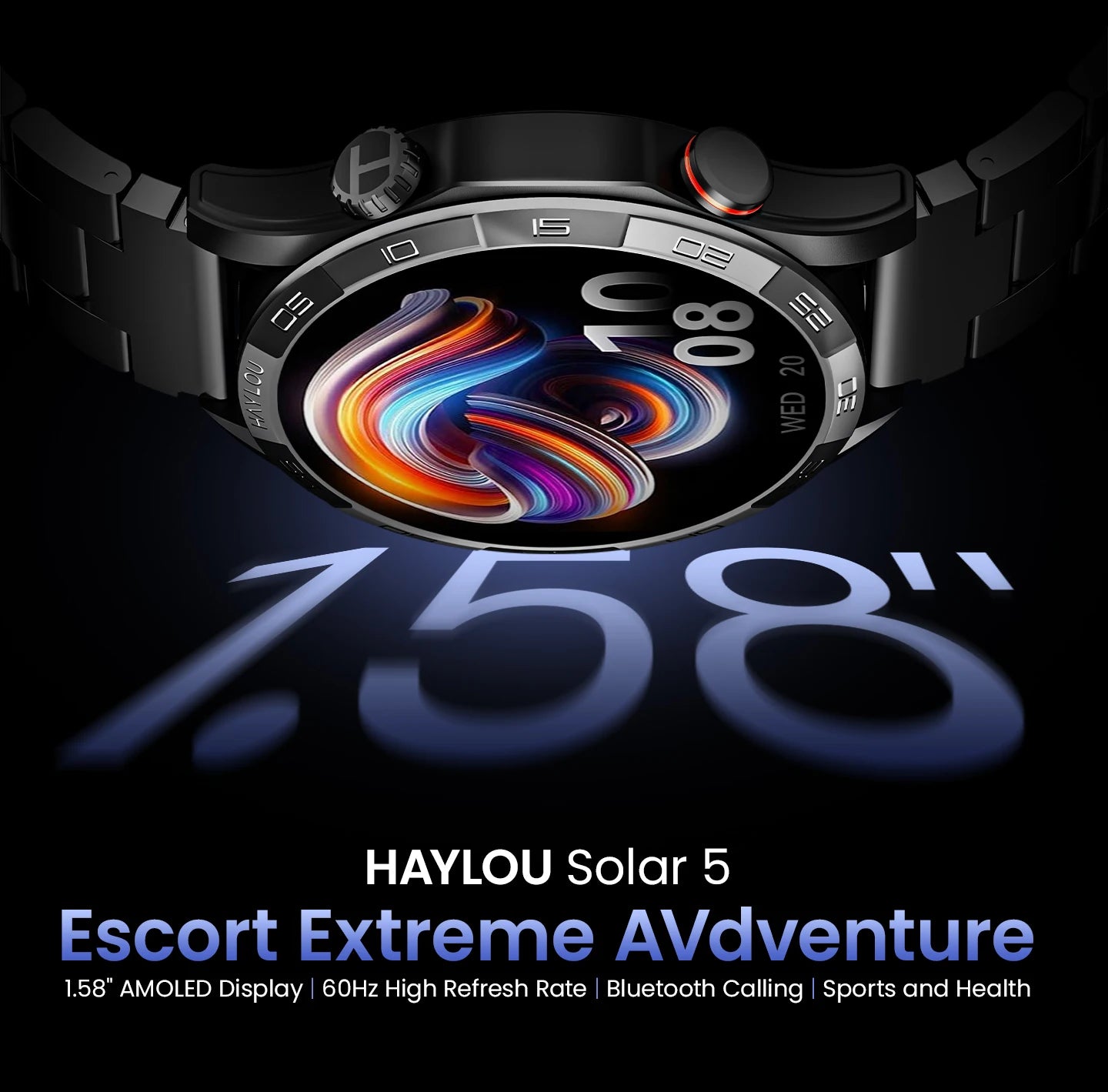 Haylou Solar 5 Smartwatch with Voice Calling and AMOLED Display - Smarsty
