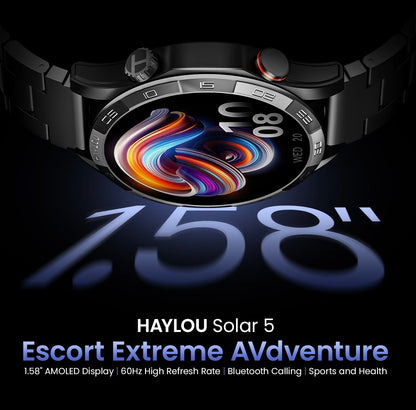 Haylou Solar 5 Smartwatch with Voice Calling and AMOLED Display - Smarsty
