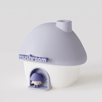 Cartoon Air Humidifier 300ml Mini Essential Oil Aroma Diffusers Colorful Lighting Cute Mushroom House Home Ultrasonic Humidifier - Smarsty
