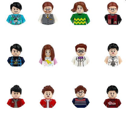 building blocks action doll mini city figures toys girls soldiers policeman robot worker fireman farmer cook movie characters