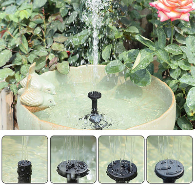 Solar Fountain Pump with Six Nozzles for Garden Decor - Smarsty