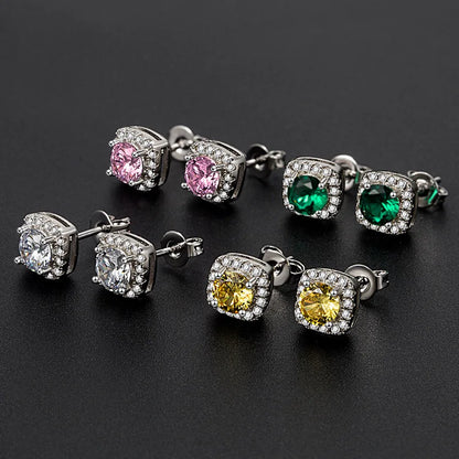 D VVS1 Moissanite Stud Earrings S925 Platinum Plating - Smarsty