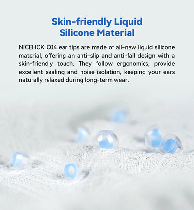 NICEHCK C04 Silicone Eartips for Enhanced Noise Isolation - Smarsty