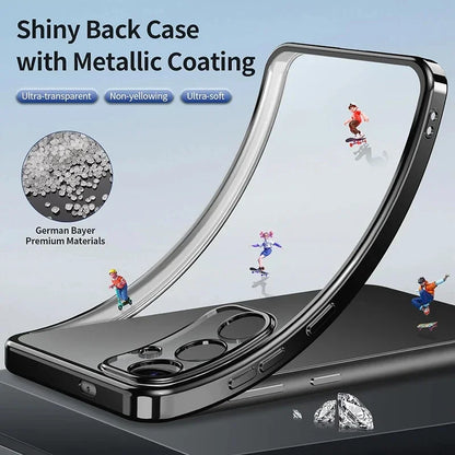 Glitter Plating Silicone Phone Case Galaxy S25 Shockproof - Smarsty