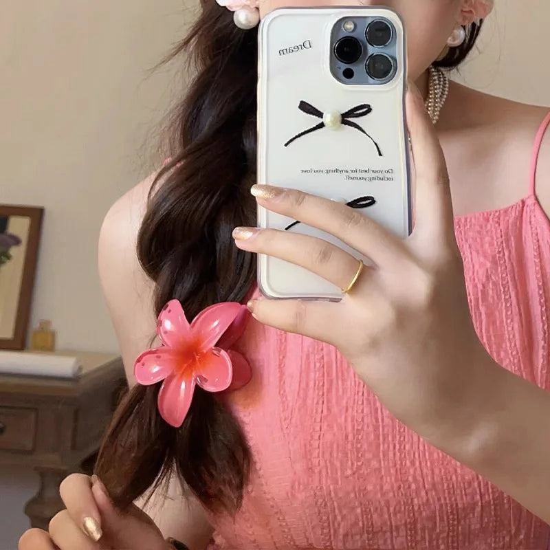 Hawaiian Gradient Hair Clips Flower Beach Vacation Style - Smarsty