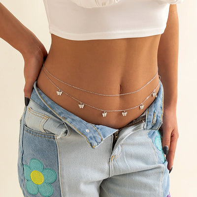 Classic Retro Butterfly Waist Belly Chain for Women - Smarsty