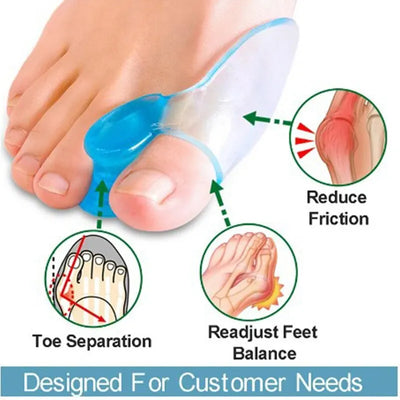 Silicone Toe Splitter Correction Device for Hallux Valgus - Smarsty