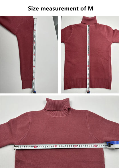 Turtleneck Winter Sweater Women Elegant Thicken Velvet Lined Warm Sueter Knitted Pullover Slim Tops Jersey Knitwear Jumper New - Smarsty