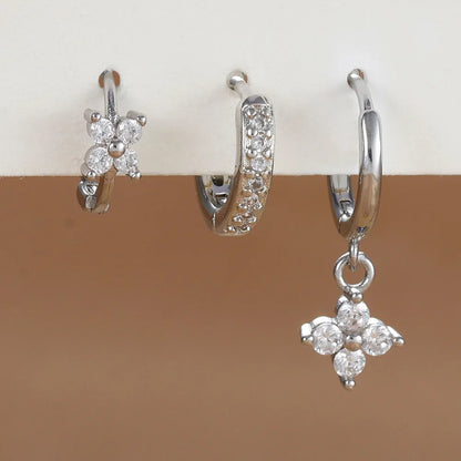 3PCS Stainless Steel Dangle Earrings Set for Women - Smarsty