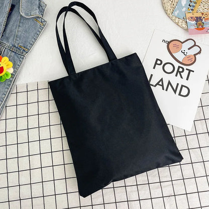 Large Capacity Canvas Tote Bag Folding Reusable Eco - Smarsty