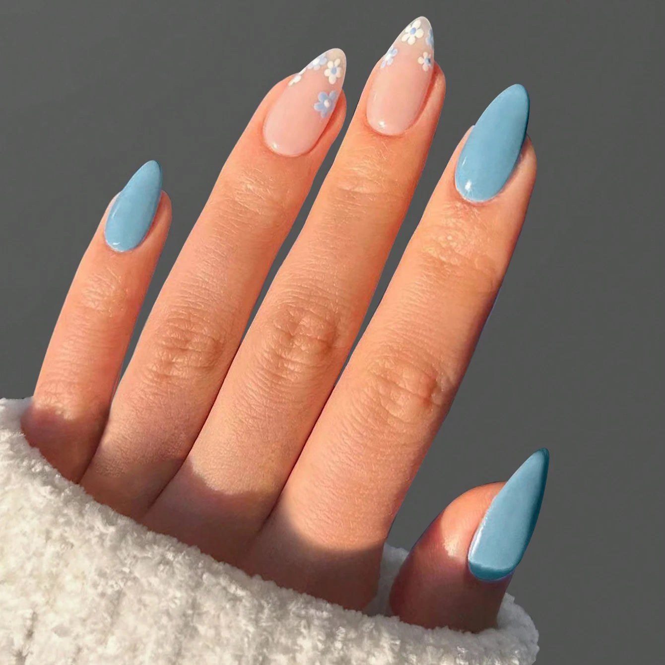 Pink Bowknot Stiletto Press On Nails 24PCS Full Cover - Smarsty