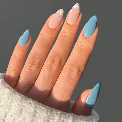 Pink Bowknot Stiletto Press On Nails 24PCS Full Cover - Smarsty
