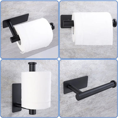 Stainless Steel Adhesive Paper Holder for Kitchen and Bathroom - Smarsty