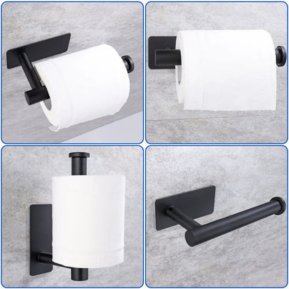 Stainless Steel Adhesive Paper Holder for Kitchen and Bathroom - Smarsty