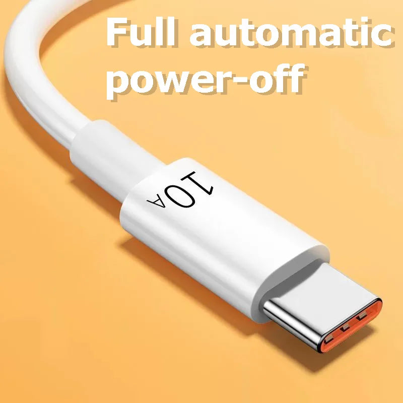 Android 120W 10A USB to Type C Cable Super Fast Charging Cable For Huawei P40 Honor Data Cord For Xiaomi Redmi 0.3/1M/1.5M/2M - Smarsty
