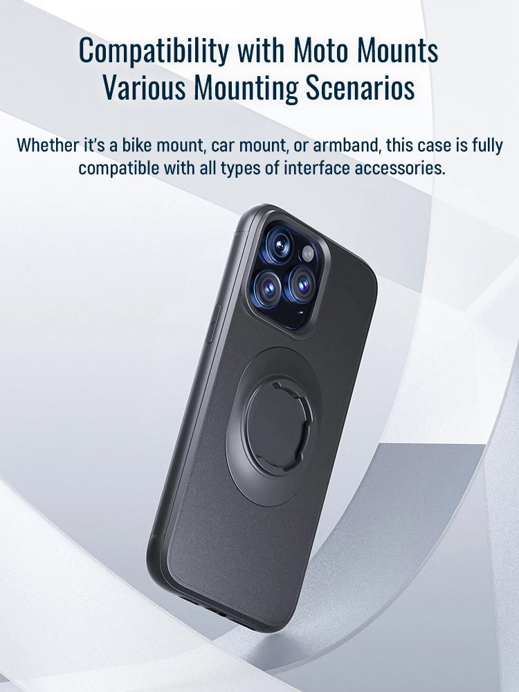 Smarsty iPhone Shockproof Case With Quad Style Bike Mount Locking -