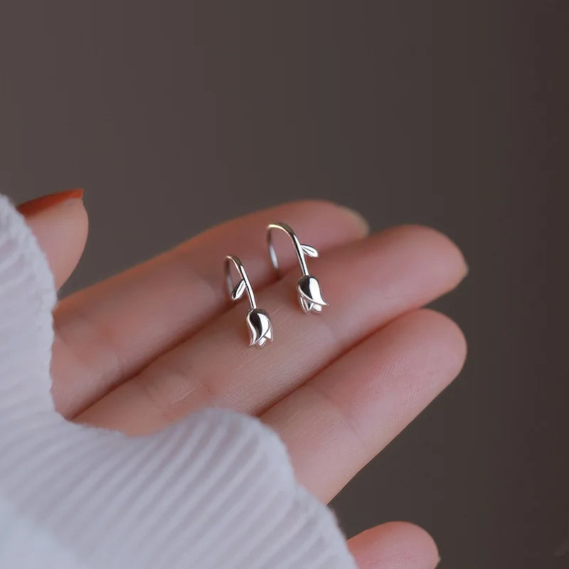Irregular Liquid Metal Hollow Earrings Lightweight Punk - Smarsty
