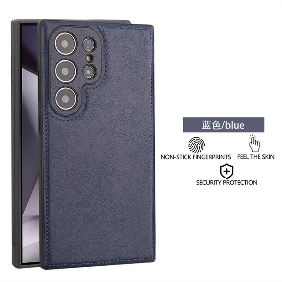 Premium PU Leather Shockproof Phone Case With Slim Bumper - Smarsty