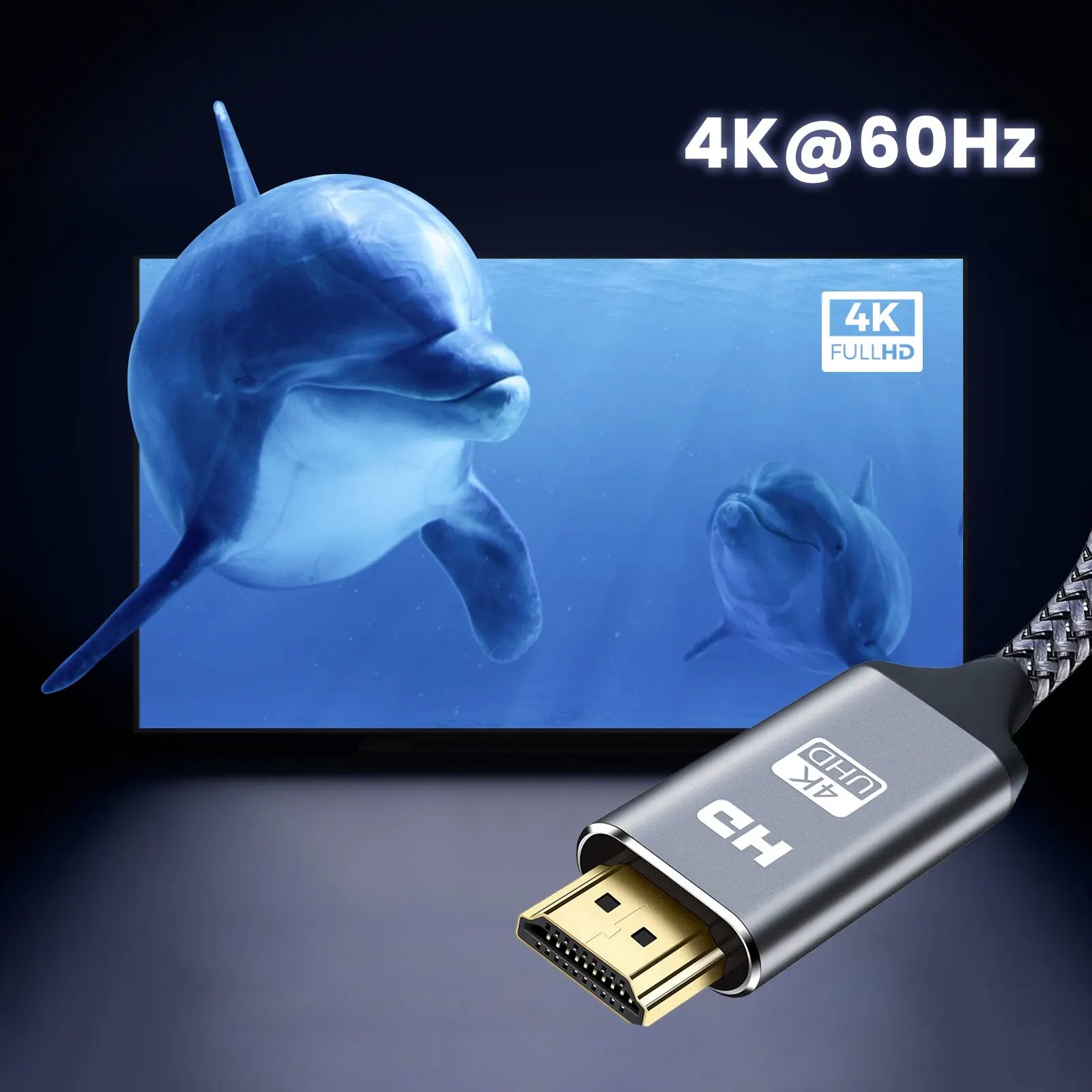NIERBO HDMI 2.0 Cable 4K High Speed for Gaming - Smarsty