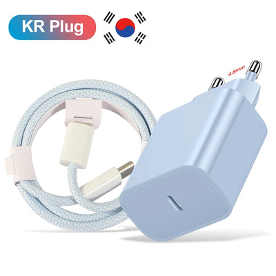 20W USB C PD Charger For iPhone15 GalaxyS23 Fast Charge - Smarsty