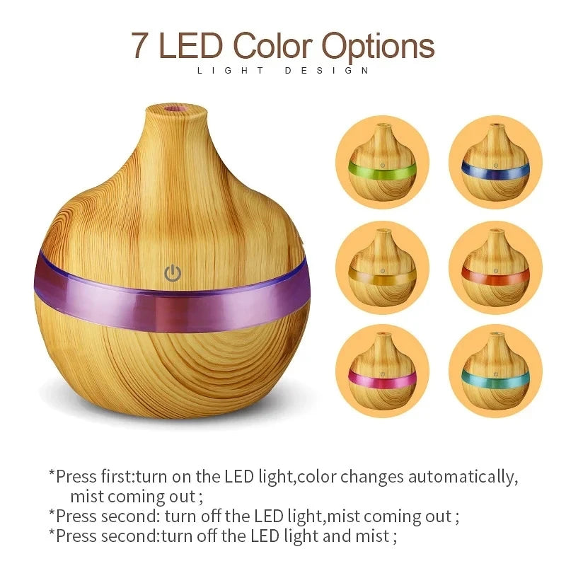 Electric Aroma Humidifier for Home Essential Oil Diffusion - Smarsty