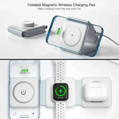 3 In 1 Wireless Magnetic Charger Dock For iPhone Pro - Smarsty