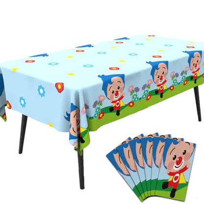 Plim Clown Disposable Tablecloths for Kids Parties - Smarsty