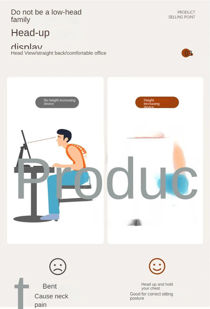 30/40/50cm Monitor Raised Shelf Office Laptop Bracket Desktop Computer Stand Desktop Rack Home Storage Holders Organizer by Smarsty