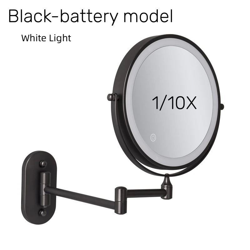 Wall Mounted Makeup Mirror with 10x Magnification - Smarsty