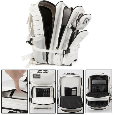 25L/45L Tactical Backpack for Men and Women Outdoor Survival Bug Out Bag Small School Rucksack Hking with Bottle Holder - Smarsty