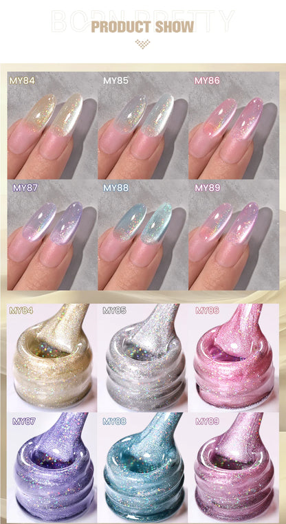 Born Pretty Rainbow Purple Magnetic Gel Nail Polish 10ml - Smarsty