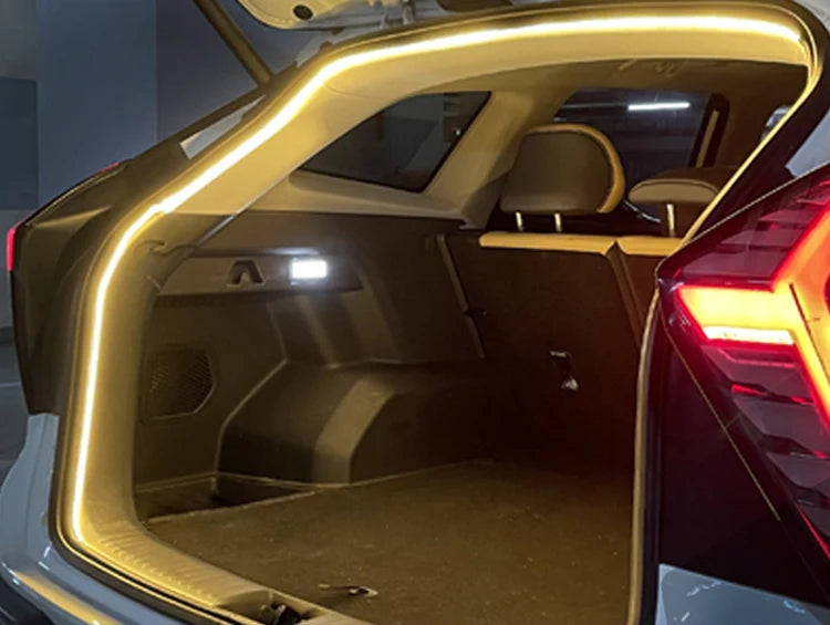 Car high brightness trunk lighting ambient light interior decoration LED wiring free automatic sensing tailgate light strip - Smarsty