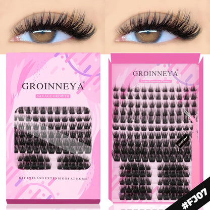 DIY Faux Mink Eyelash Extension Kit with Bond and Seal - Smarsty