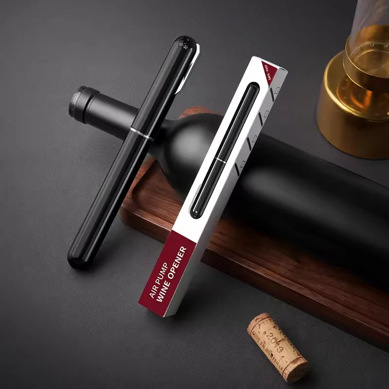 Portable 2in1 Air Pressure Wine Opener with Foil Cutter - Smarsty