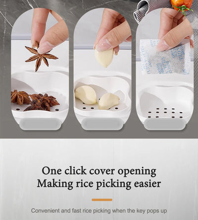 Insect Proof Moisture Proof Rice Box Grain Sealed Jar Kitchen Container 5/10KG Storage Kitchen Container Storage Box with Lid by Smarsty