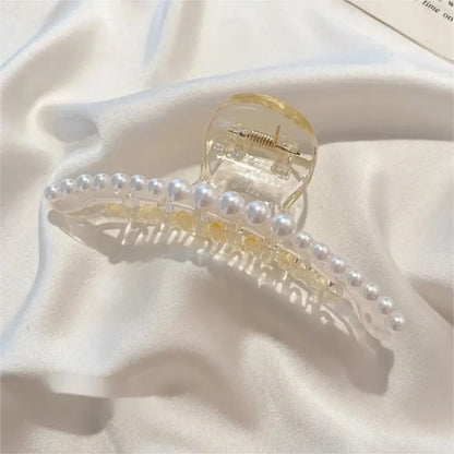 Large Pearl Grip Hair Clips for Elegant Styling - Smarsty
