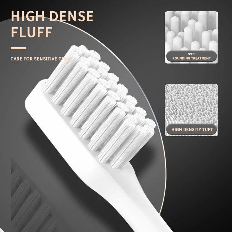 Jianpai Black White Acoustic Electric Toothbrush with USB Charging - Smarsty