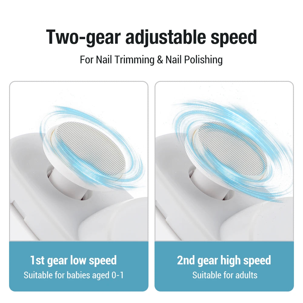 2 In 1 Electric Nail Clippers With Safety Light - Smarsty