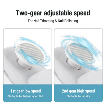 2 In 1 Electric Nail Clippers With Safety Light - Smarsty