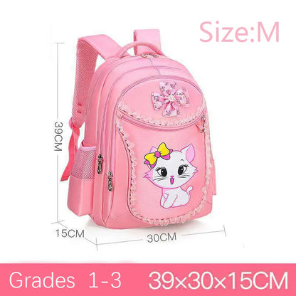 Cute Cat Printed Kids Backpack Waterproof School Bag - Smarsty