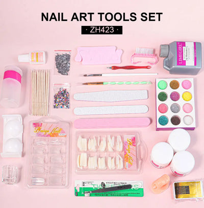 Acrylic Powder and Liquid Monomer Nail Art Kit - Smarsty