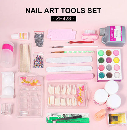Acrylic Powder and Liquid Monomer Nail Art Kit - Smarsty