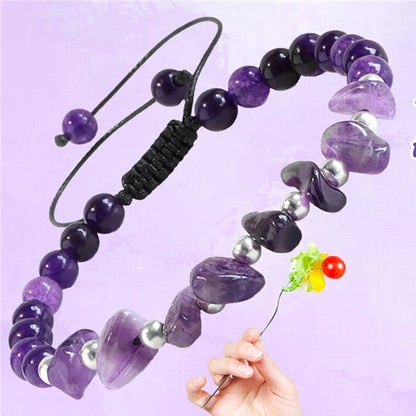Amethyst Healing Bracelet Set for Weight Loss and Meditation - Smarsty