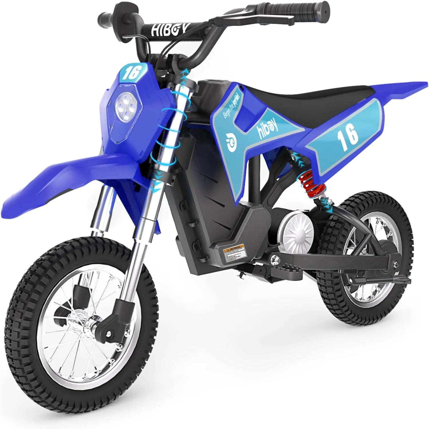 Hiboy 36V&300W Electric Motorcycle - Up to 15.5MPH & 13.7 Miles Long-Range, 3-Speed Modes Electric Dirt Bike for Kids Ages 3-10