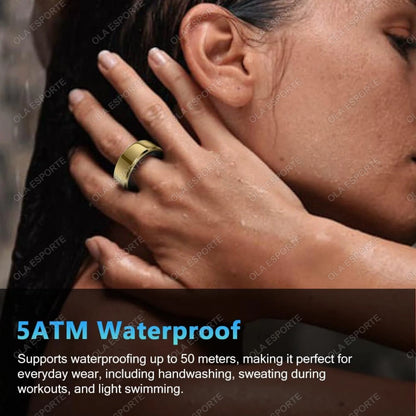 2025 Smart Ring Blood Pressure Heart Rate Sleep Monitoring Smartring IP68 & 5ATM Waterproof Multi-sport Mode Smartring Man Women - Smarsty